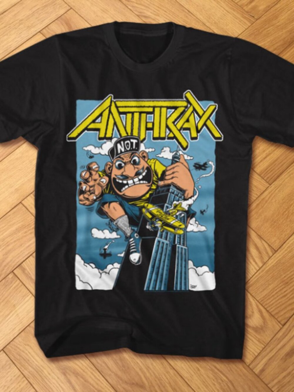 Anthrax Not Man Kong Empire State Graphic Tee Metal Fashion Shirt